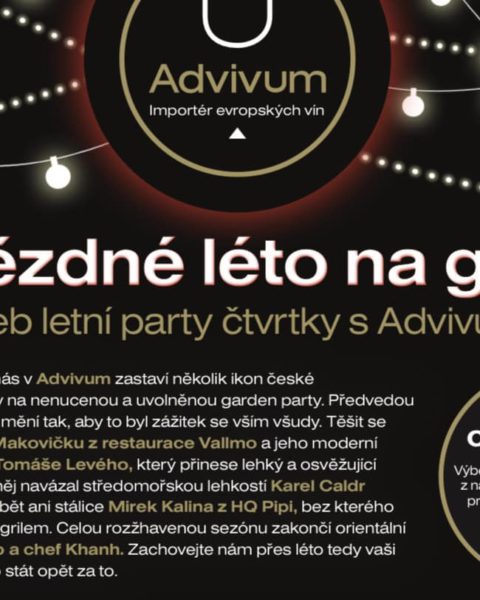 Slovanský dům: Hvězdné léto na grilu aneb letní party čtvrtky s Advivum