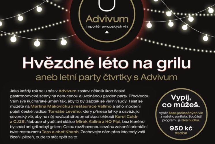 Slovanský dům: Hvězdné léto na grilu aneb letní party čtvrtky s Advivum