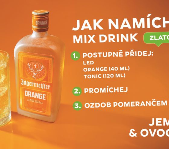 Zlatokopka: Jednoduchý drink od Jägermeister Orange
