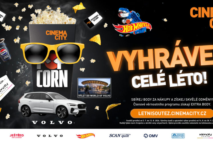 Léto v kině Cinema City a šance na Volvo