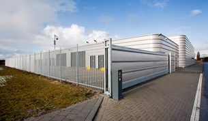 Well secured metal industrial building